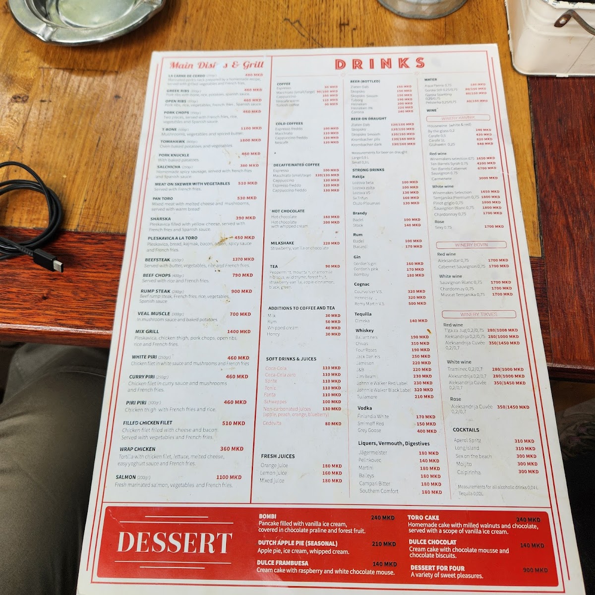 Menu Restaurant Plaza De Toros-2