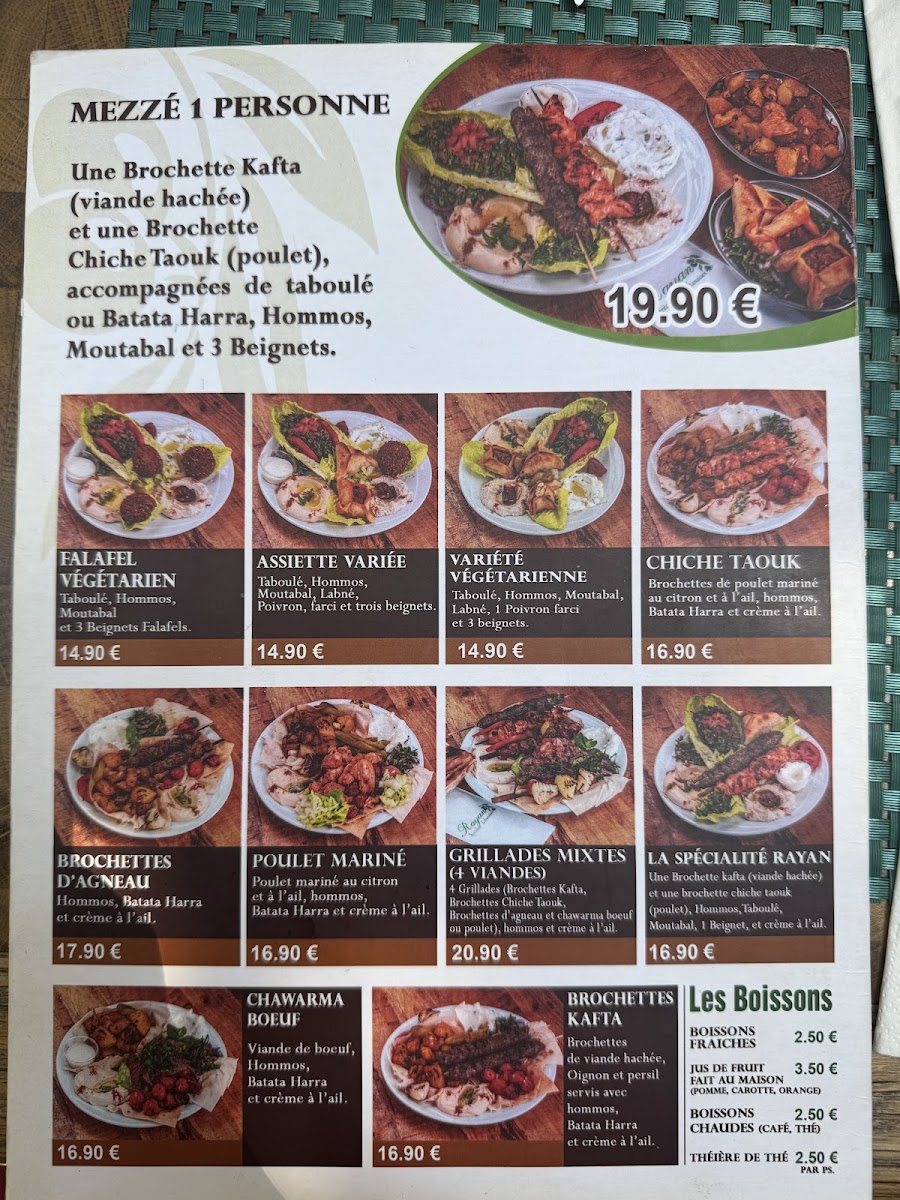 Menu Restaurant Rayan-1