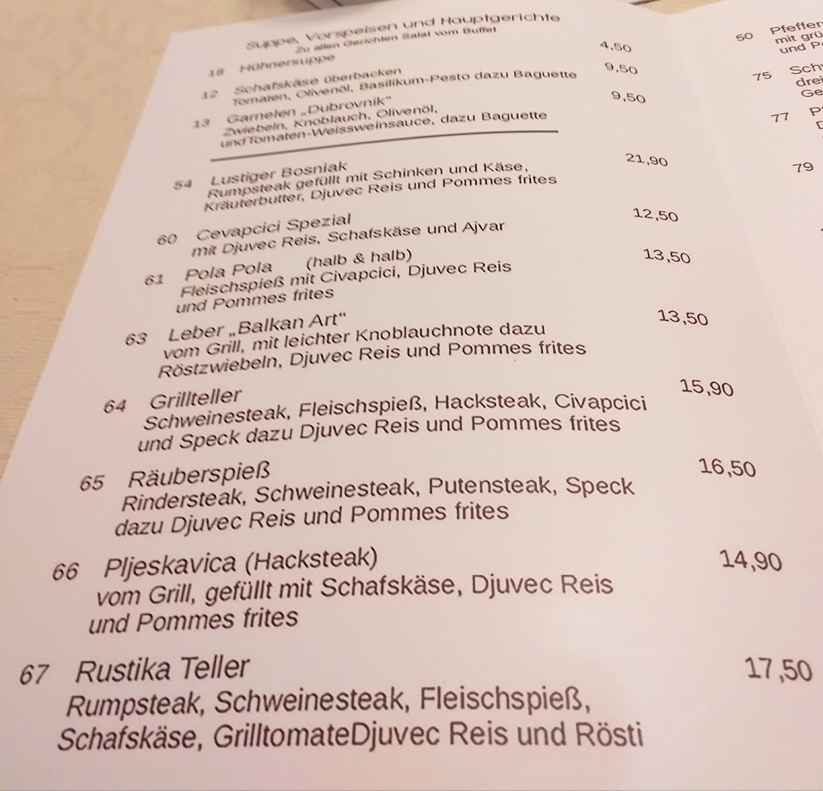 Menu Restaurant Rustika-1