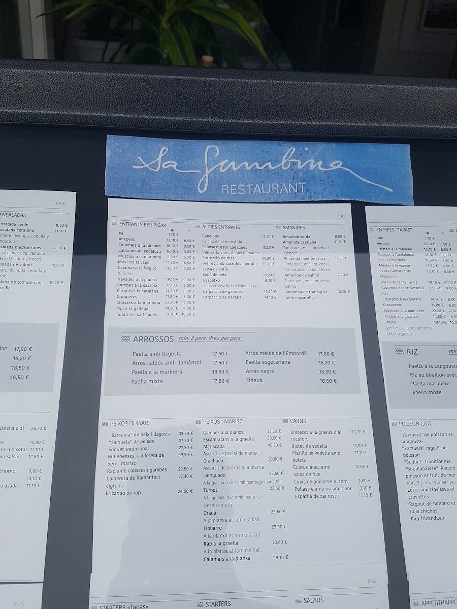 Menu Restaurant Sa Gambina-8