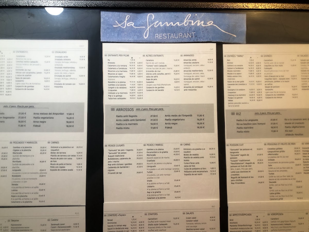 Menu Restaurant Sa Gambina-9