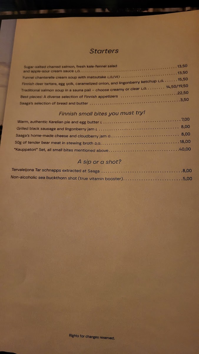 Menu Restaurant Saaga-9
