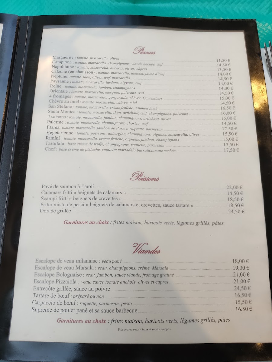 Menu Restaurant Santa Monica-1