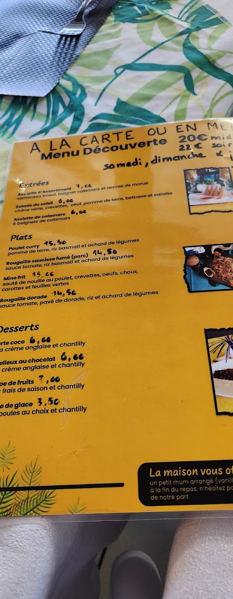 Menu Restaurant Saveurs Ile Maurice-2