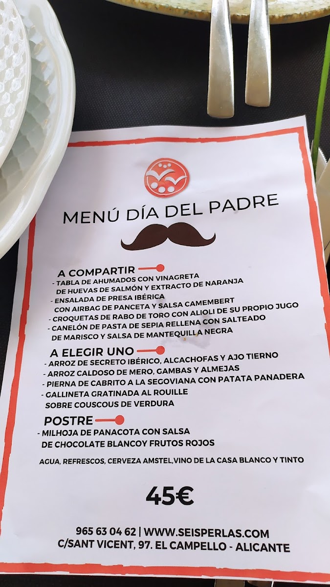 Menu Restaurant 'seis Perlas'-1