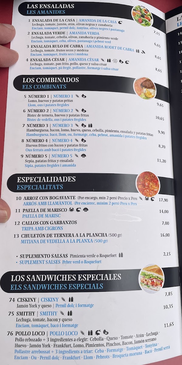 Menu Restaurant Smith-1