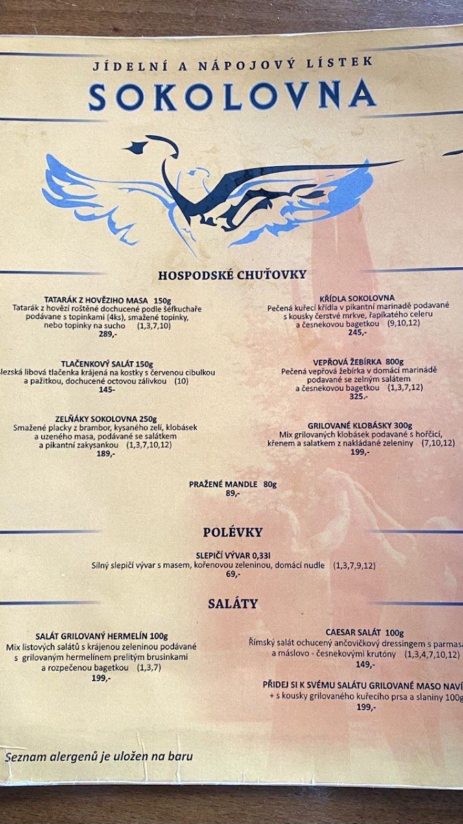 Menu Restaurant Sokolovna Vinohrady-4