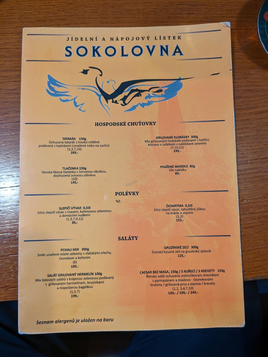 Menu Restaurant Sokolovna Vinohrady-5