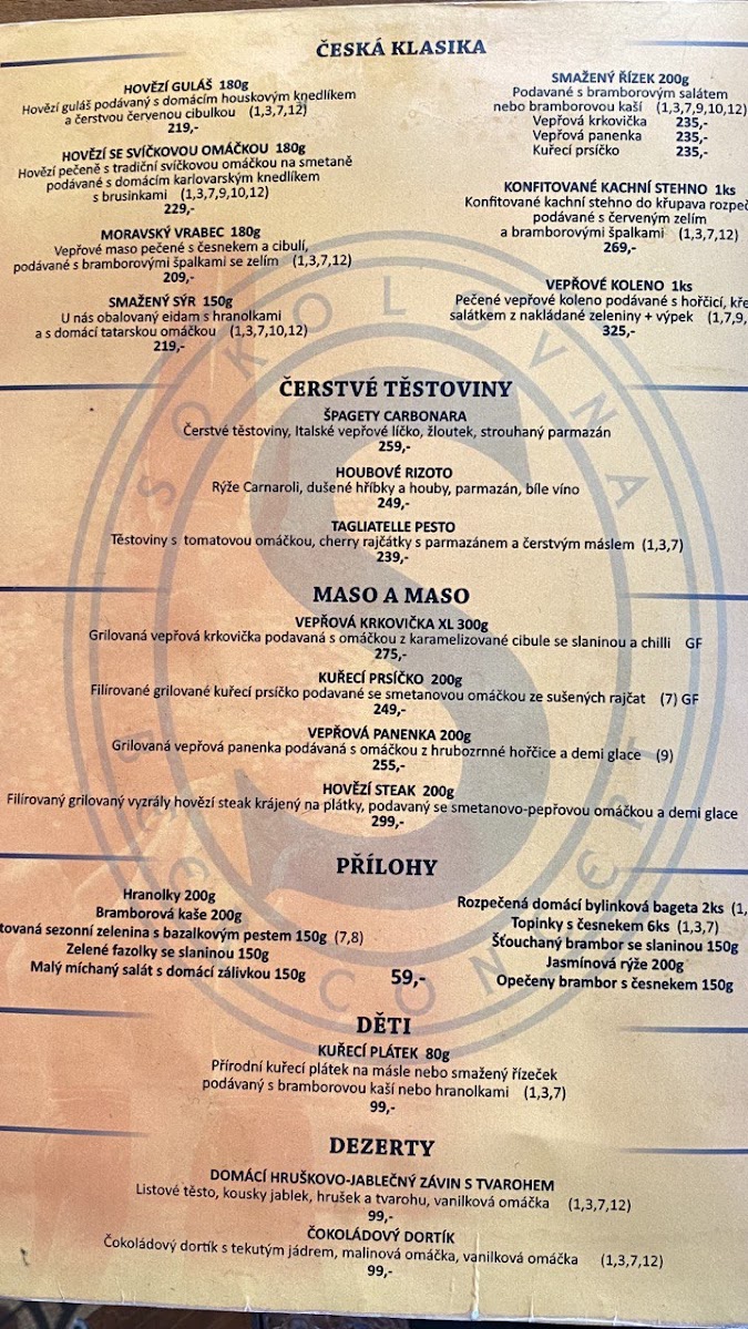 Menu Restaurant Sokolovna Vinohrady-6