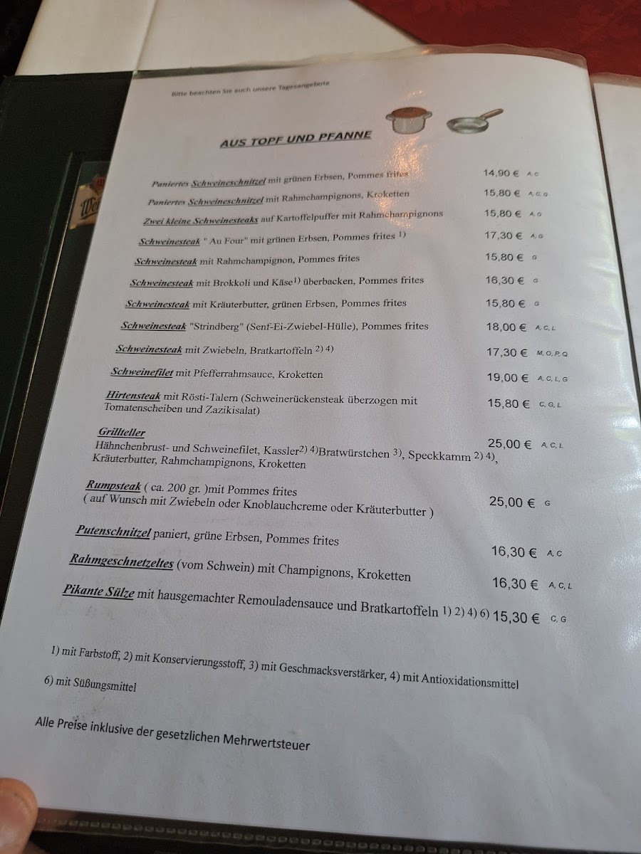 Menu Restaurant Stadtmitte-1