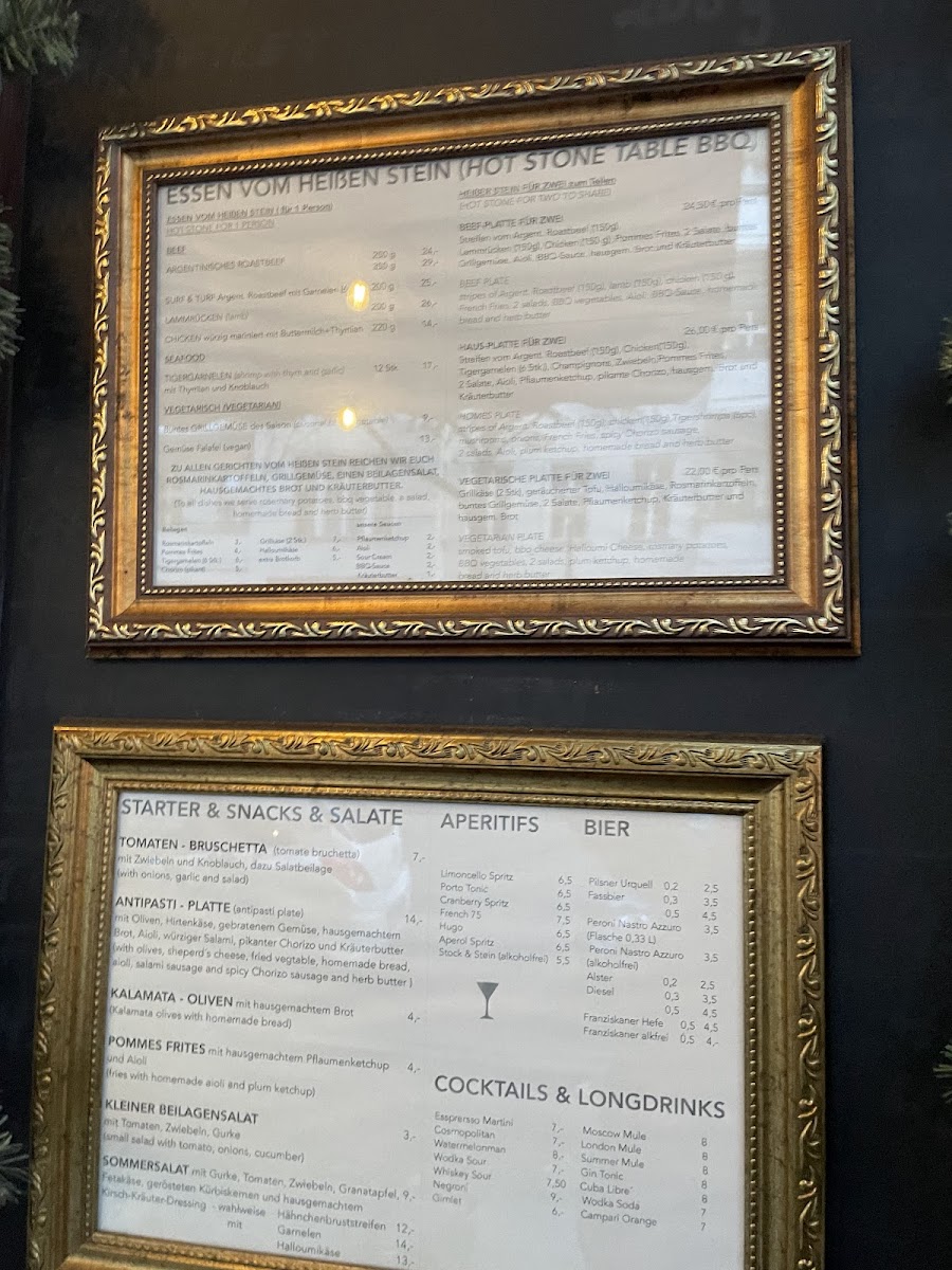 Menu Restaurant Stock Und Stein-1