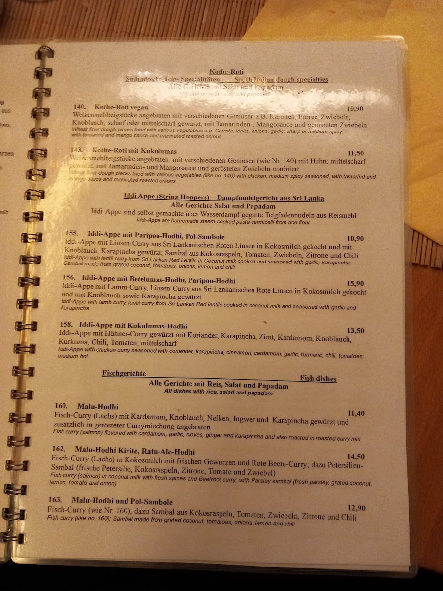 Menu Restaurant Suriya Kanthi-3
