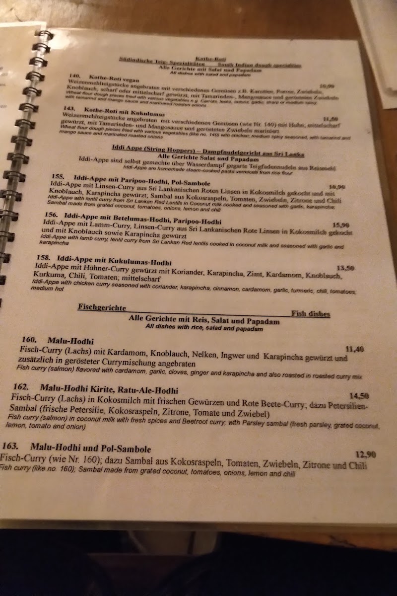 Menu Restaurant Suriya Kanthi-7