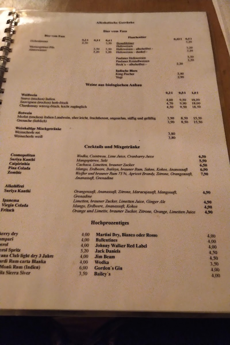 Menu Restaurant Suriya Kanthi-9