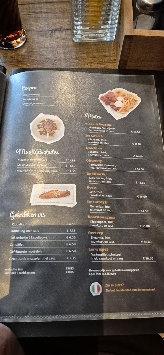 Menu Restaurant 't Snackbearske-1