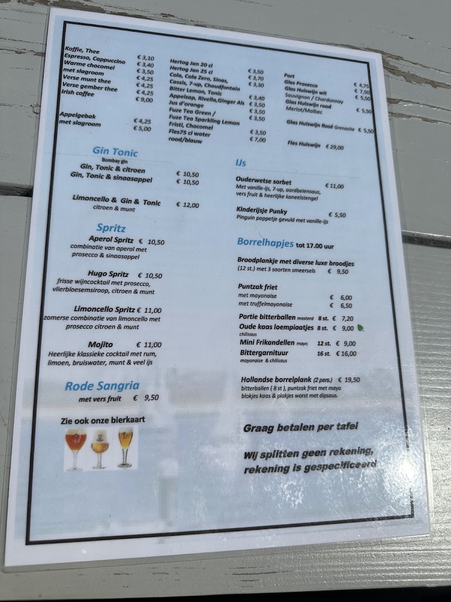 Menu Restaurant 't Voske-1