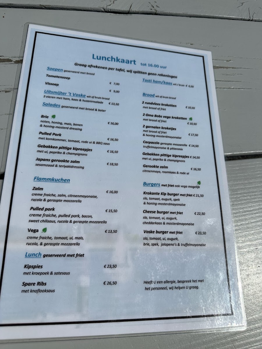Menu Restaurant 't Voske-2