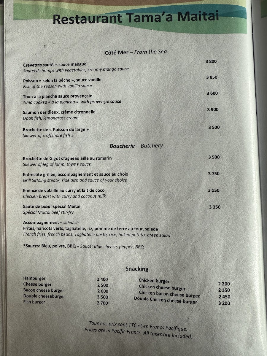 Menu Restaurant Tama’A Maitai-2