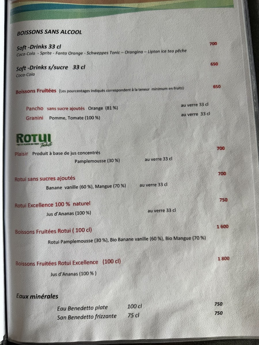 Menu Restaurant Tama’A Maitai-6