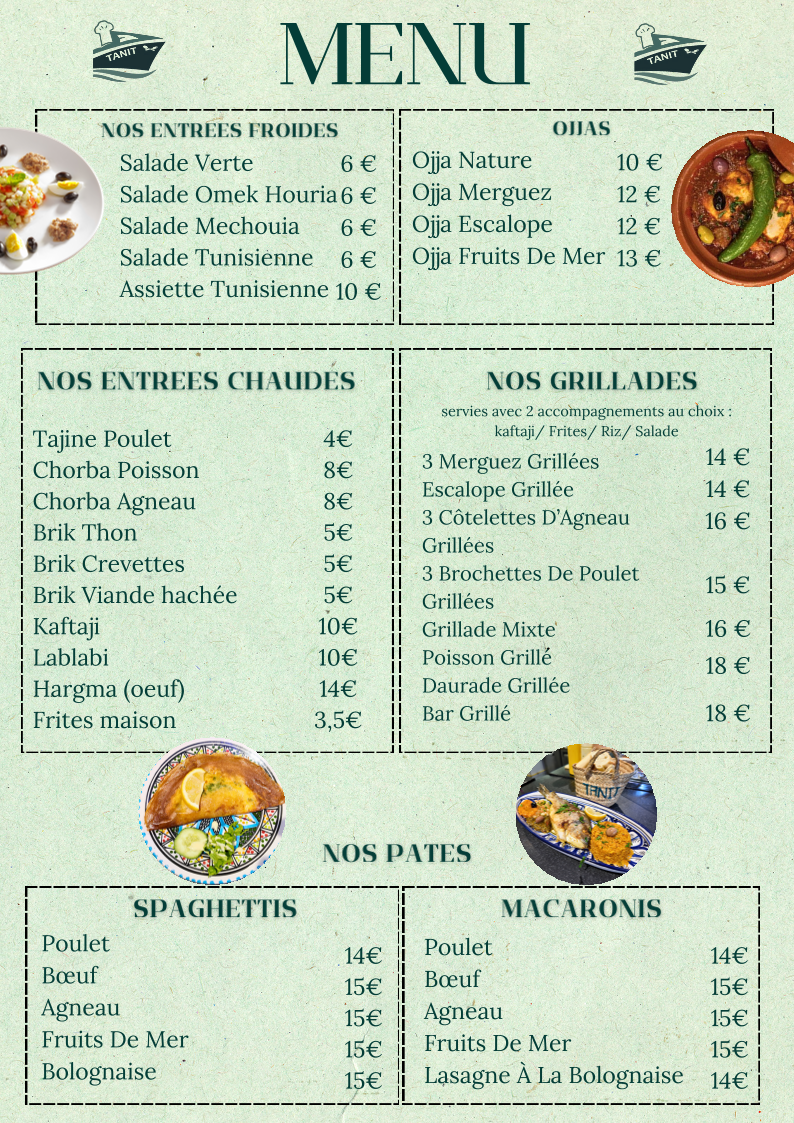 Menu Restaurant Tanit-1