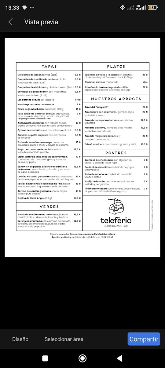 Menu Restaurant Telefèric-5