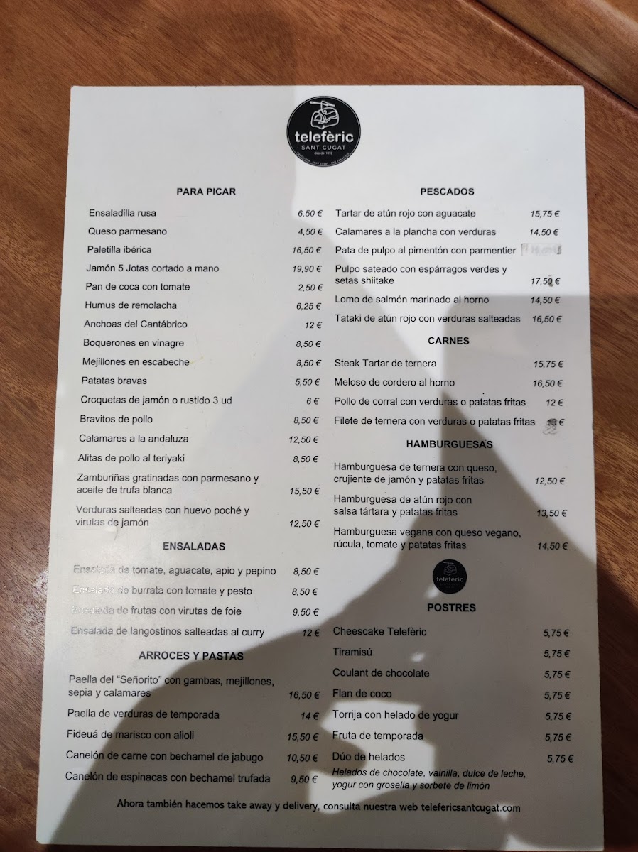 Menu Restaurant Telefèric-7