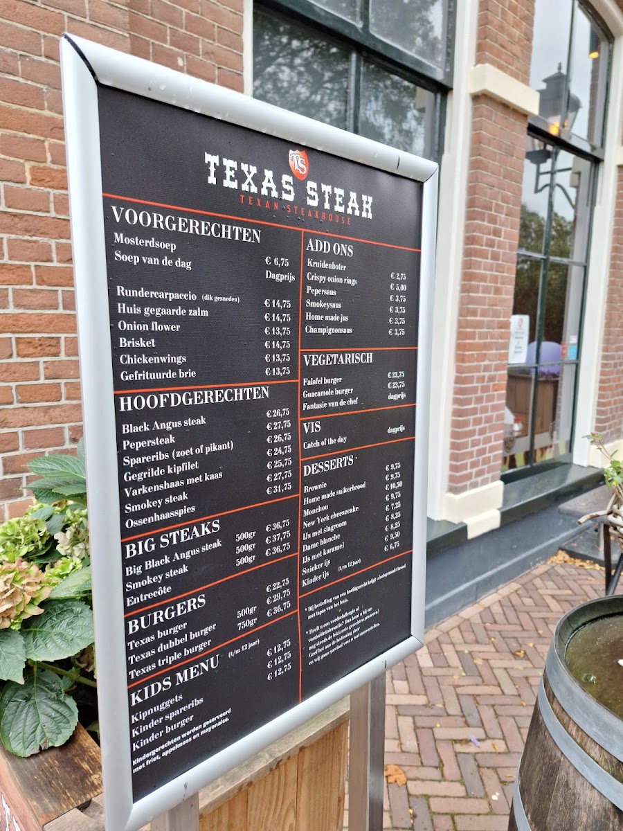 Menu Restaurant Texas Steak Sneek-4