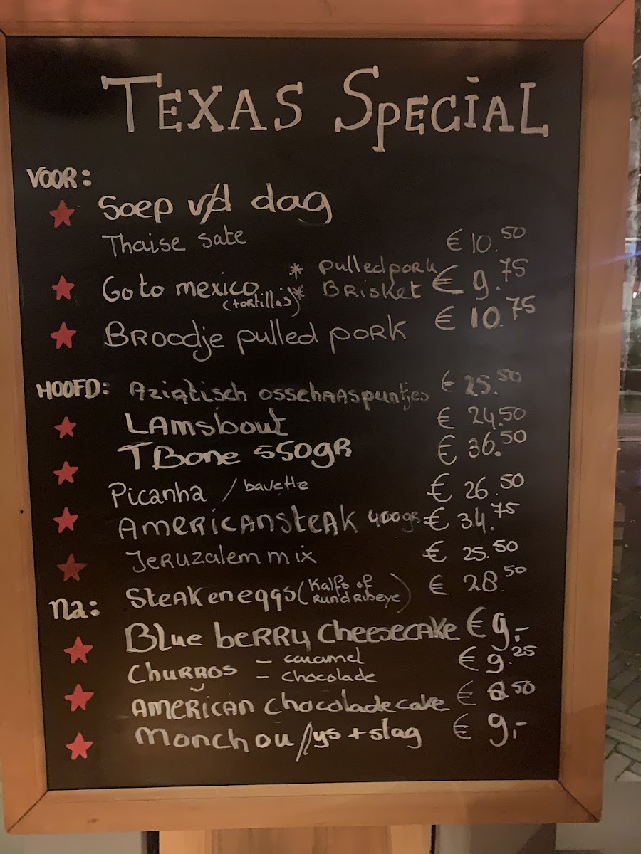 Menu Restaurant Texas Steak Sneek-5
