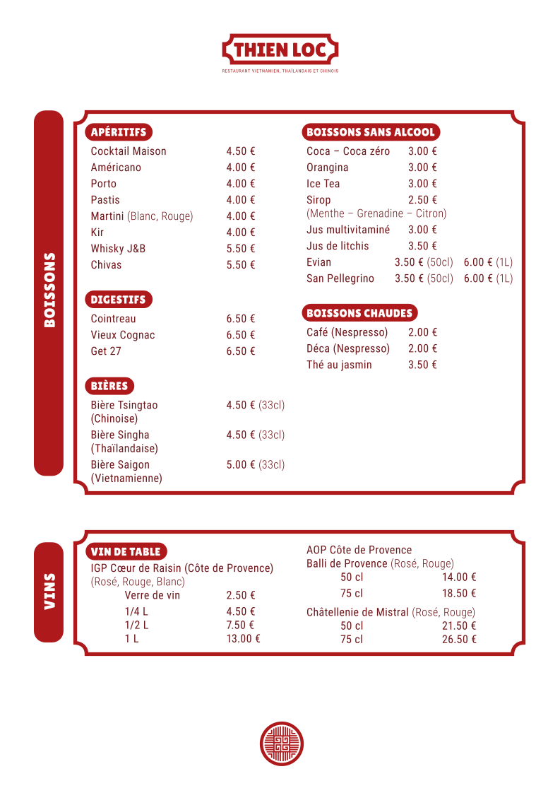 Menu Restaurant Thien Loc-2