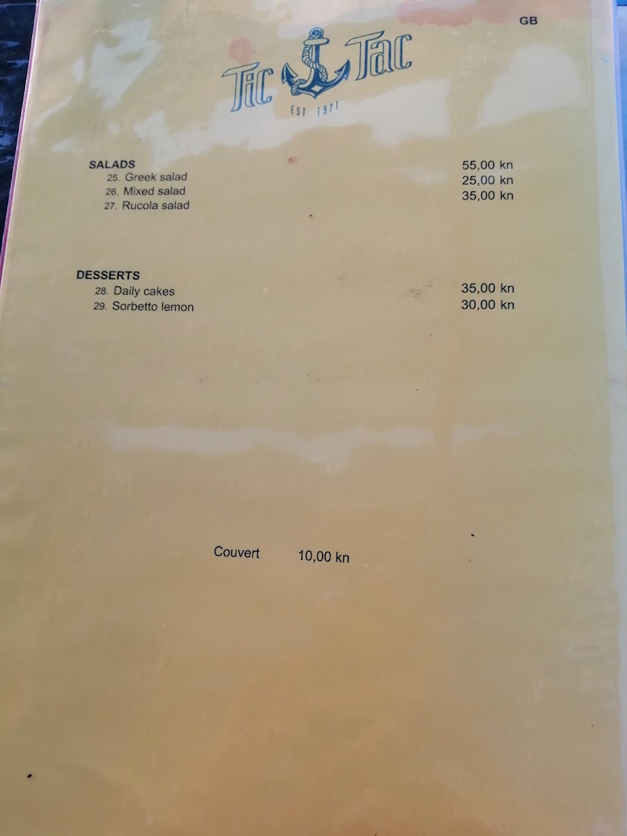 Menu Restaurant Tic-Tac-6