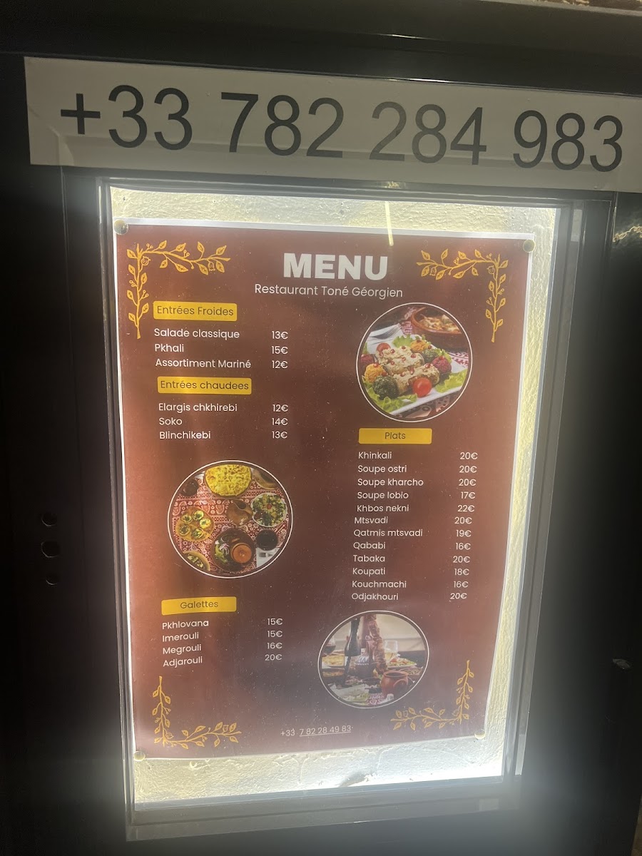 Menu Restaurant Toné Géorgien-8