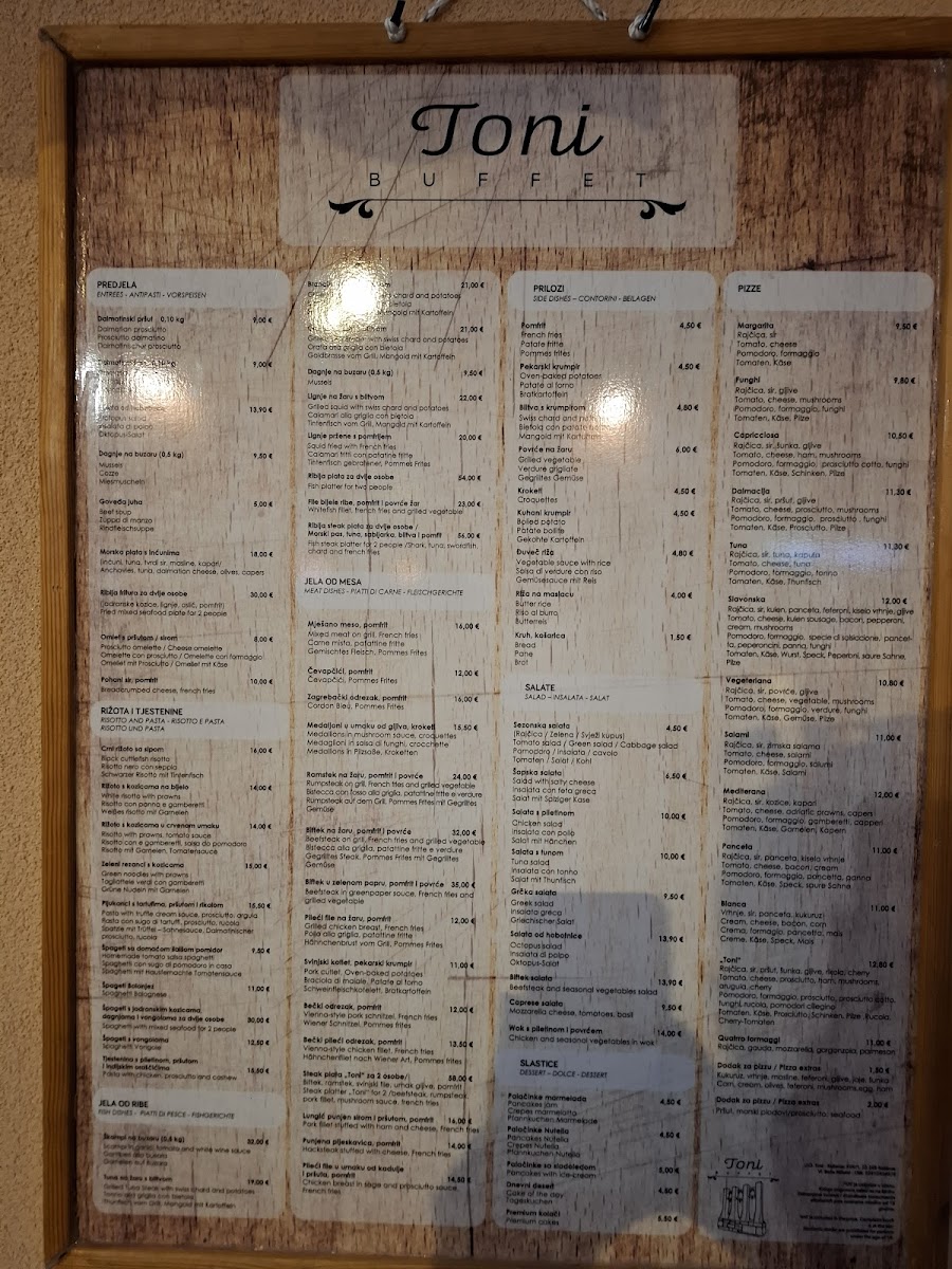 Menu Restaurant Toni-1