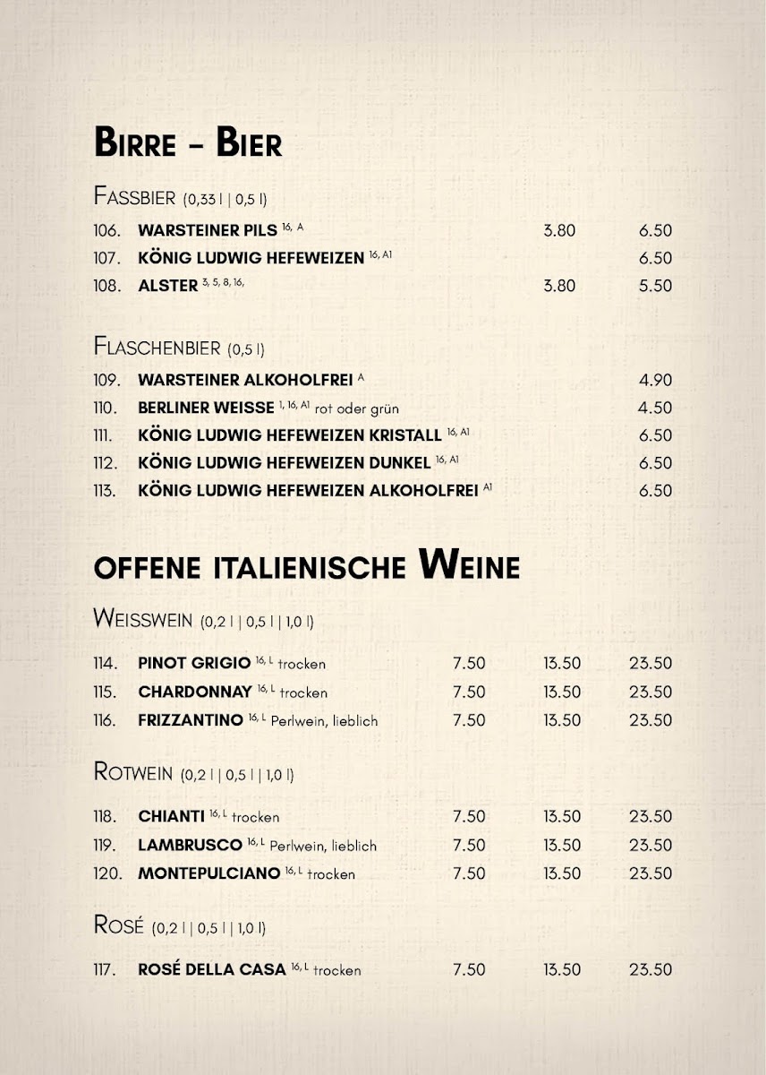 Menu Restaurant Trattoria Casa Nostra-1