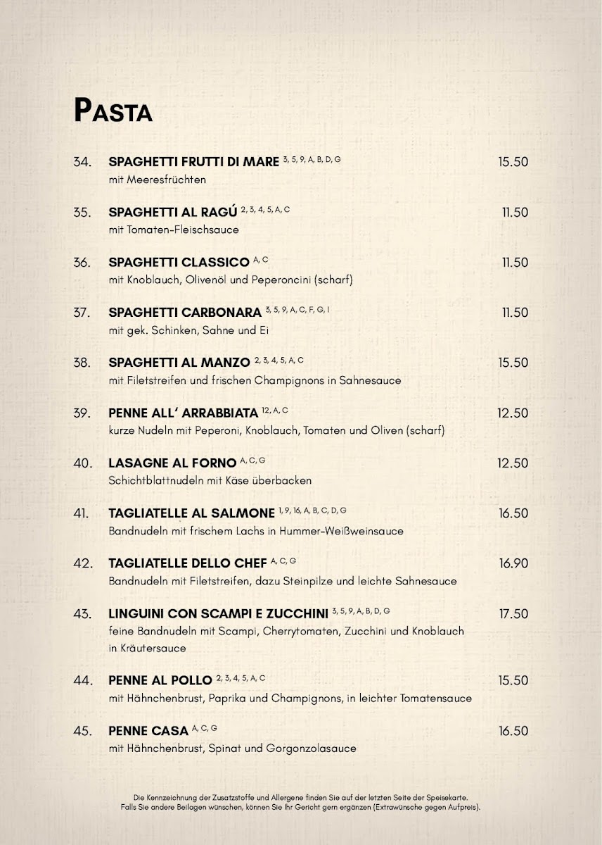 Menu Restaurant Trattoria Casa Nostra-5