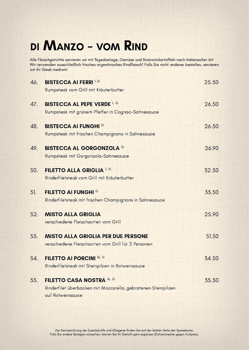 Menu Restaurant Trattoria Casa Nostra-7