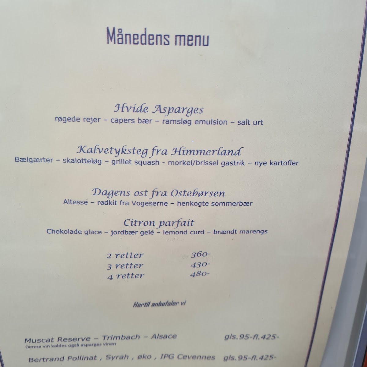 Menu Restaurant Trekosten-1