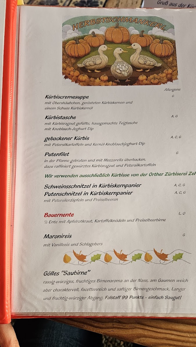 Menu Restaurant Treno-1