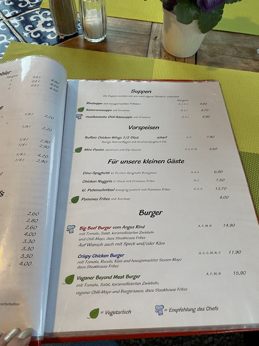 Menu Restaurant Treno-2