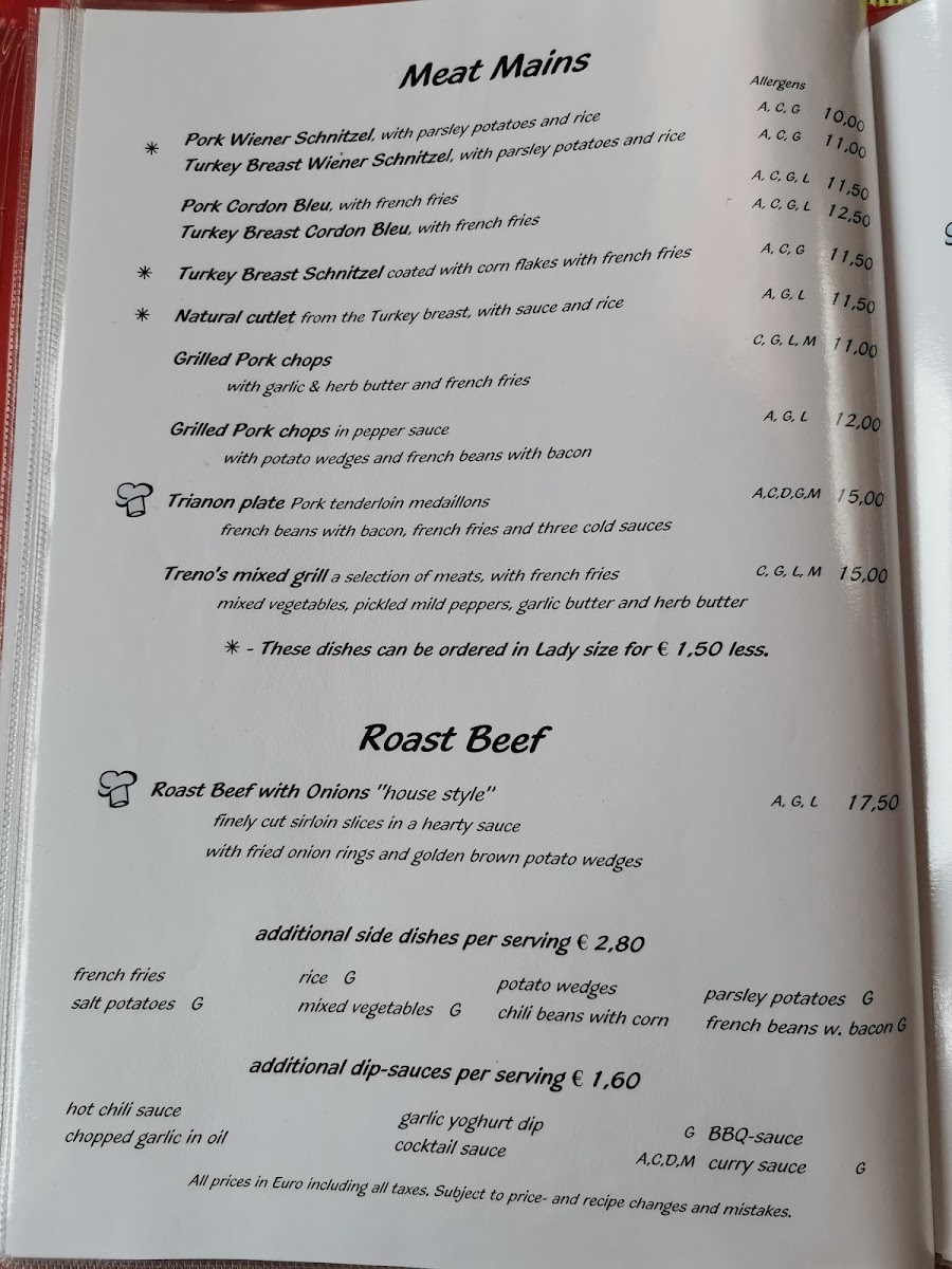 Menu Restaurant Treno-6