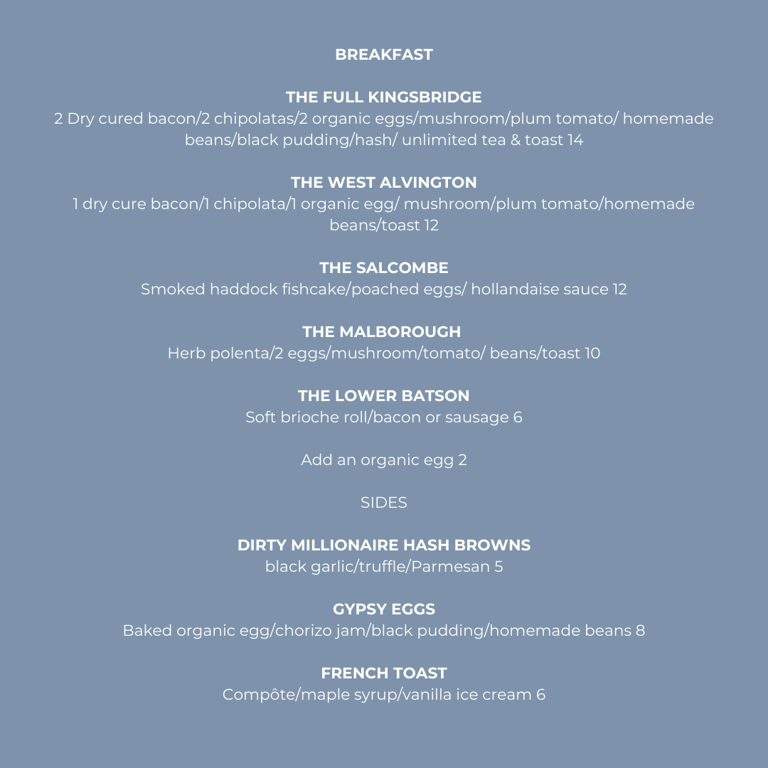 Menu Restaurant Twenty Seven By Jamie Rogers-1
