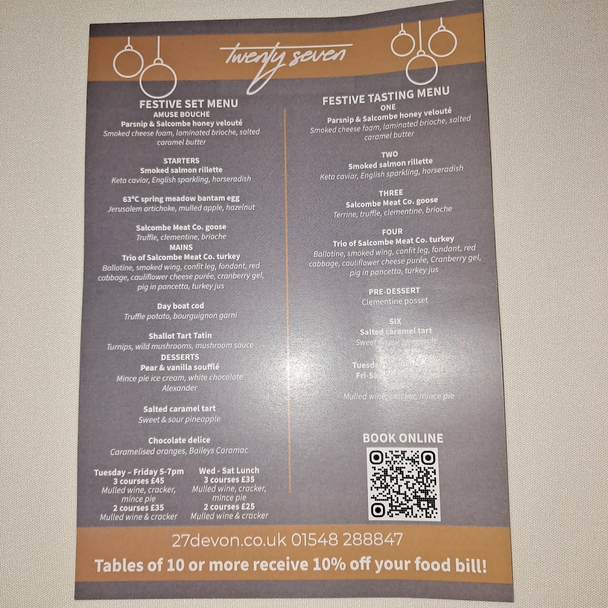 Menu Restaurant Twenty Seven By Jamie Rogers-7