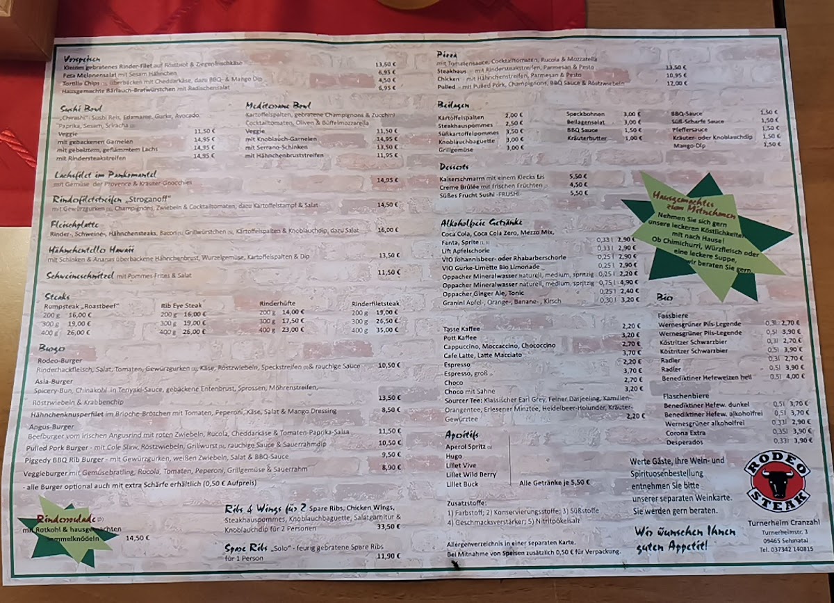 Menu Restaurant Und Rodeo Steakhaus Turnerheim-7