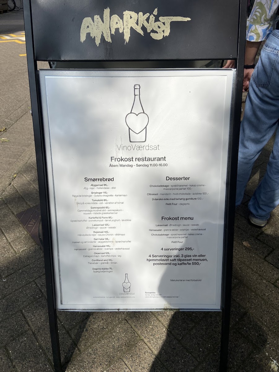Menu Restaurant Værdsat-3