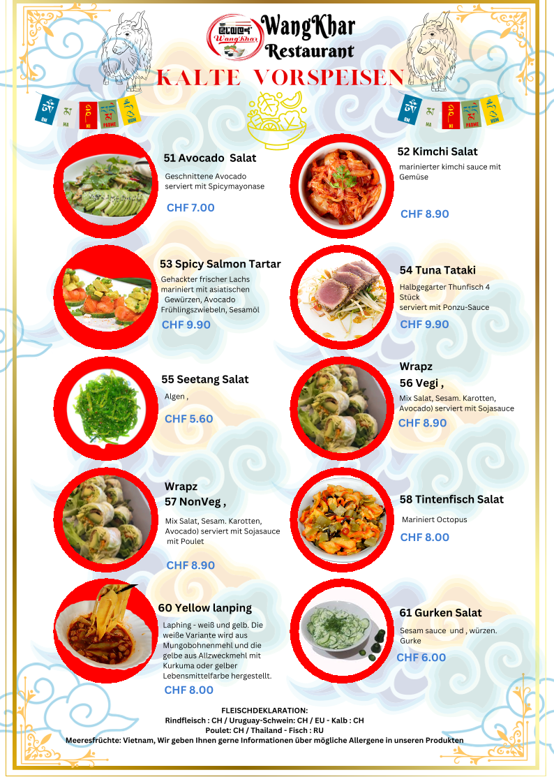 Menu Restaurant Wangkhar - In Oerlikon-1