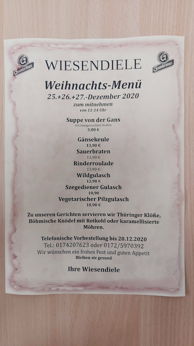 Menu Restaurant Wiesendiele-10