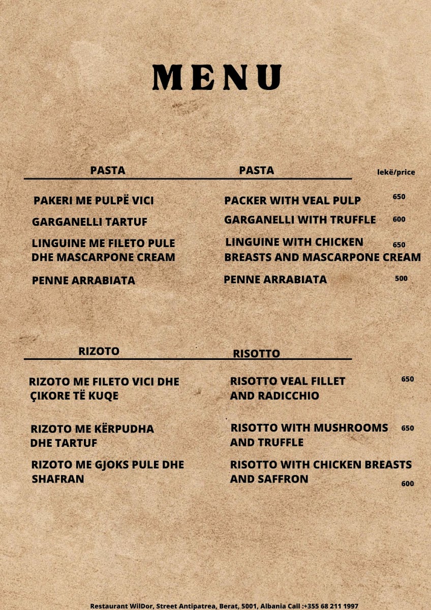 Menu Restaurant Wildor &cheftoska(Halalfood)-8