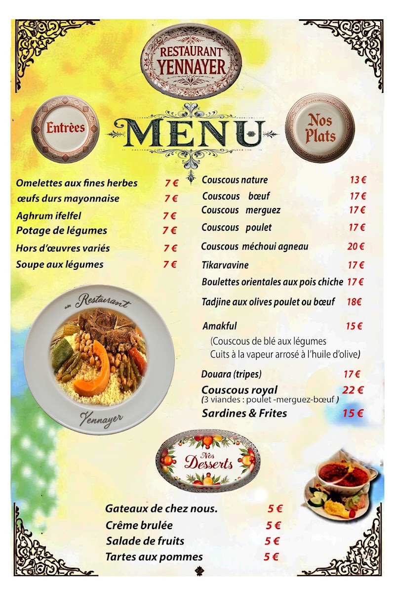 Menu Restaurant Yennayer Chez Maksel-1