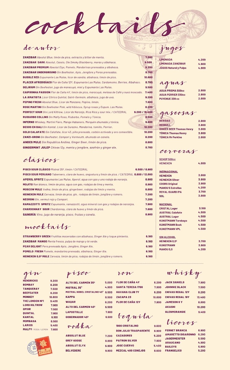 Menu Restaurant Zanzíbar-1