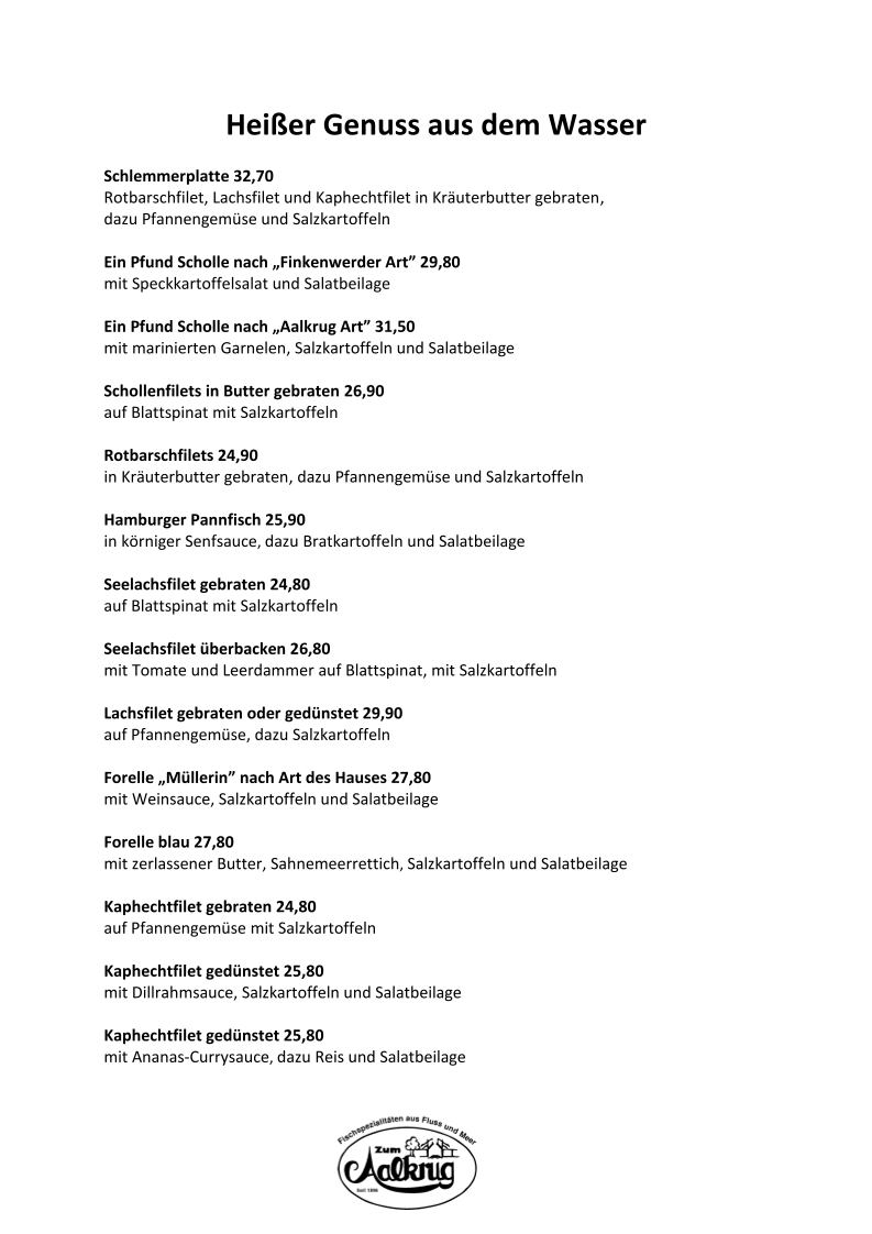 Menu Restaurant Zum Aalkrug-1