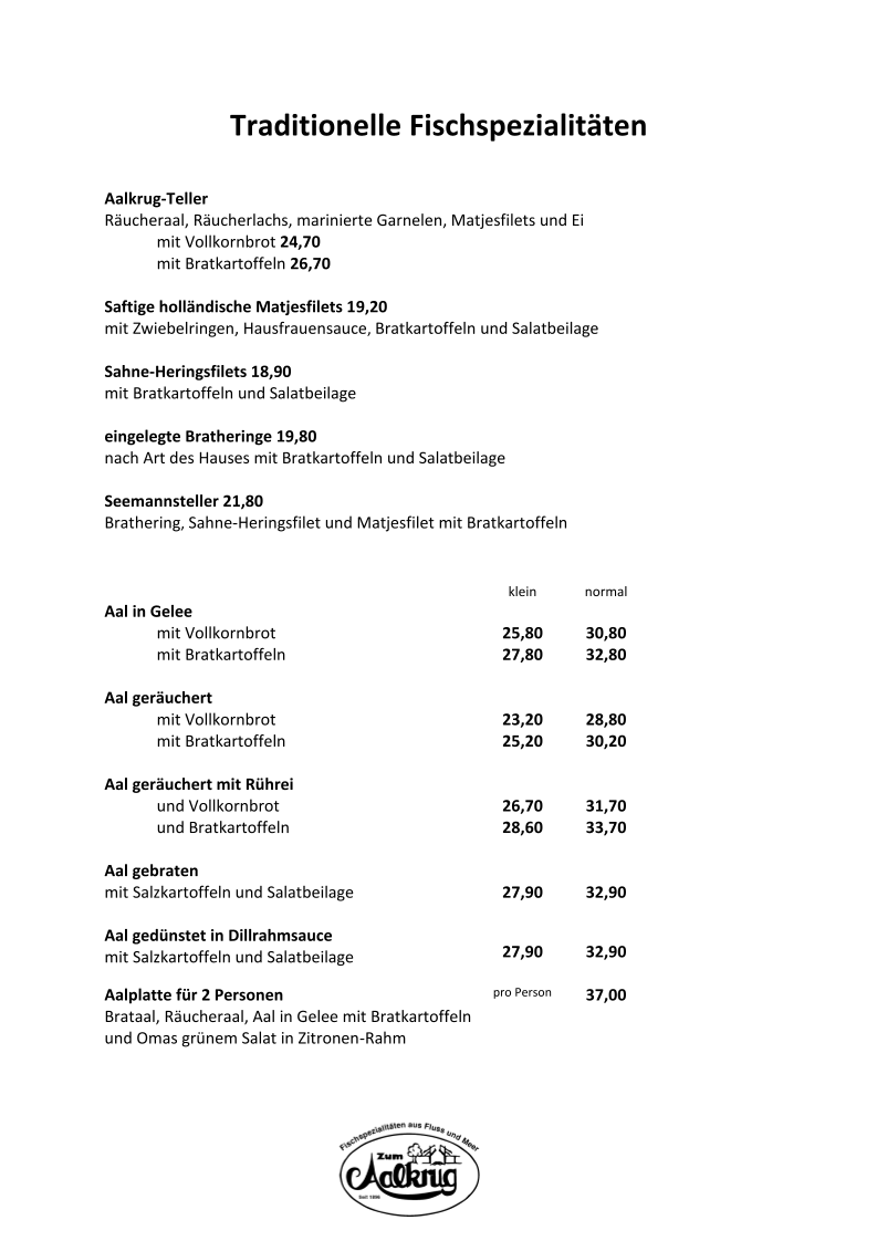 Menu Restaurant Zum Aalkrug-2